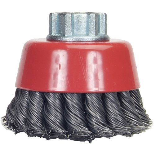 Knotted Wire Cup Brush, 6" Dia. x 5/8"-11 Arbor Haskins Industrial Inc.
