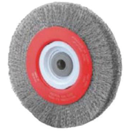 Roue d'&eacute;tabli sertie, 8" dia., Fils 0,014", Arbre 1/2"-2 Haskins Industrial Inc.