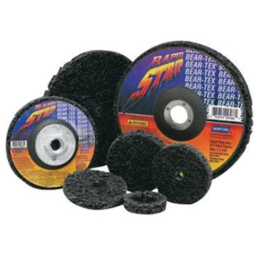 Bear-Tex&reg; Rapid Strip Non-Woven Quick-Change Disc, 2" Dia., Extra Coarse Grit, Silicon Carbide Haskins Industrial Inc.
