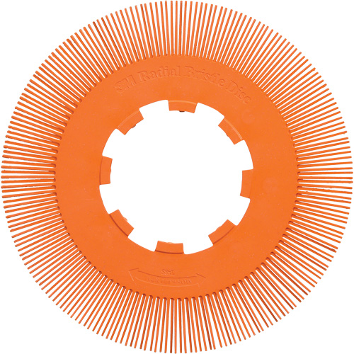 Scotch-Brite Type S Precision Radial Bristle Brush PN-RB without Adapter, Ceramic, 80+ Grit, 8" Dia. Haskins Industrial Inc.