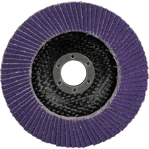 Disque &agrave; lamelles plate 1169F Cubitron 3, 7" x 7/8", Type T27, Grain 40+, C&eacute;ramique Haskins Industrial Inc.