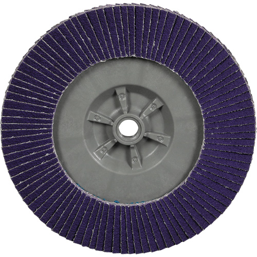 Disque &agrave; lamelles plate 1169F Cubitron 3 &agrave; changement rapide, 7" x 5/8"-11, Type T27, Grain 40+, C&eacute;ramique Haskins Industrial Inc.