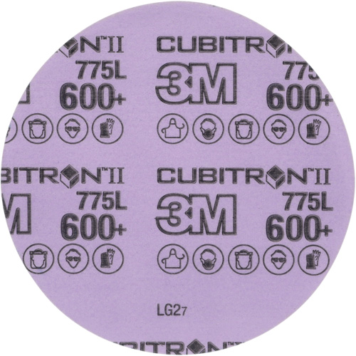 Disque en pellicule Cubitron II Hookit, dia 5", Grain 600+, C&eacute;ramique, 3 mil Haskins Industrial Inc.
