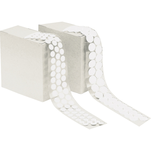 Attache en rondelle, Crochet, 3/4" dia., Adh&eacute;sif, Blanc Haskins Industrial Inc.