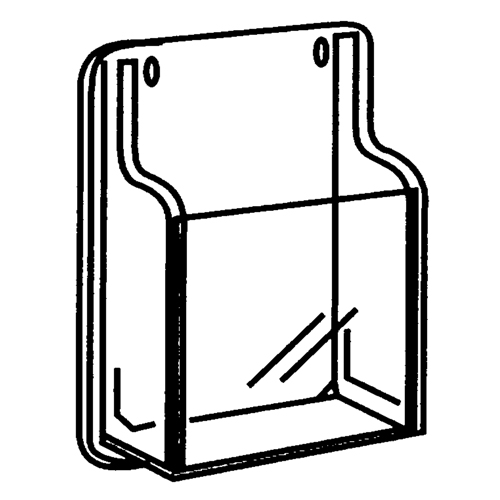 Pr&eacute;sentoirs, Mural, 9 fentes, Plastique, 30" la x 2" p x 36-7/8" h Haskins Industrial Inc.
