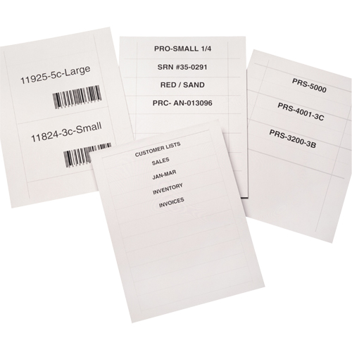 Bin Buddy Label Holders, 48" L x 8" W Haskins Industrial Inc.