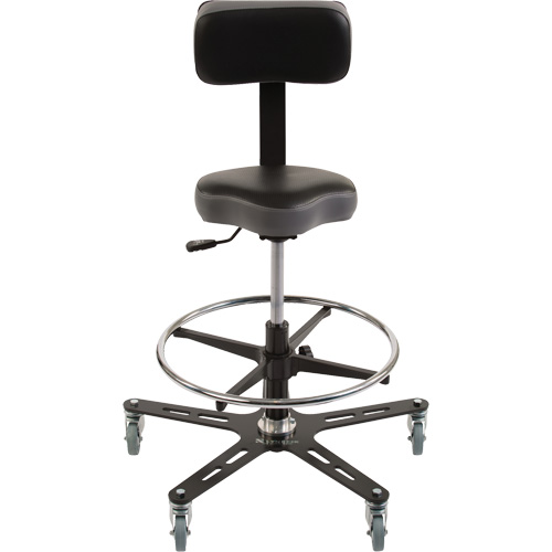 Chaise ergonomique TF150, Ajustable, Vinyle Si&egrave;ge, Noir Haskins Industrial Inc.