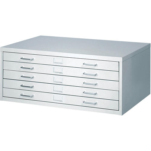 FacilTM Flat File Cabinets, 5 Drawers, 40" W x 26" D x 16-3/8" H Haskins Industrial Inc.