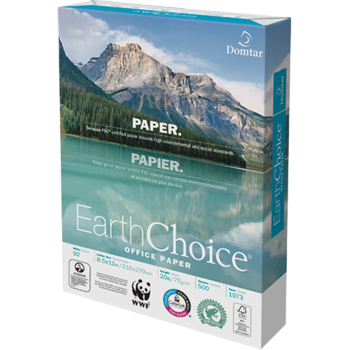 Papier pour le bureau EarthChoice, FSC, 8-1/2" x 11", 20 lb, Blanc Haskins Industrial Inc.