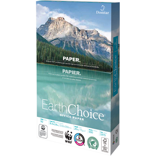 EarthChoice&reg; Office Paper, FSC, 8-1/2" x 14", 20 lbs., White Haskins Industrial Inc.