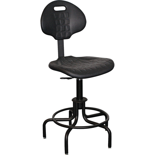 6000 Series Stool with Back, Stationary, Adjustable Height, 250 lbs. Capacity Haskins Industrial Inc.