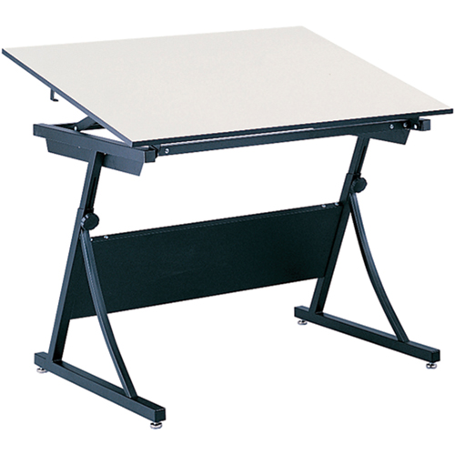 PlanMaster Height-Adjustable Drafting Table, 43" W x 29-1/2" - 37-1/2" H, Black Haskins Industrial Inc.