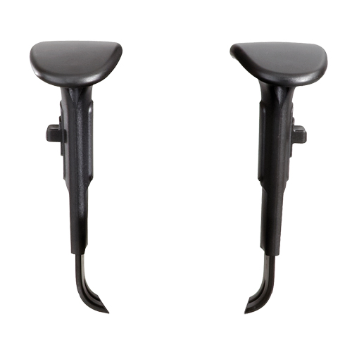 Ensemble d'accoudoirs rembourr&eacute;s en T ajustables Haskins Industrial Inc.