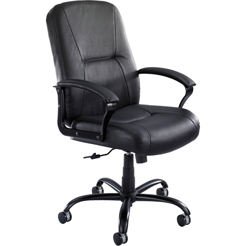 Serenity Big & Tall Chair, Leather, Black, 500 lbs. Capacity Haskins Industrial Inc.