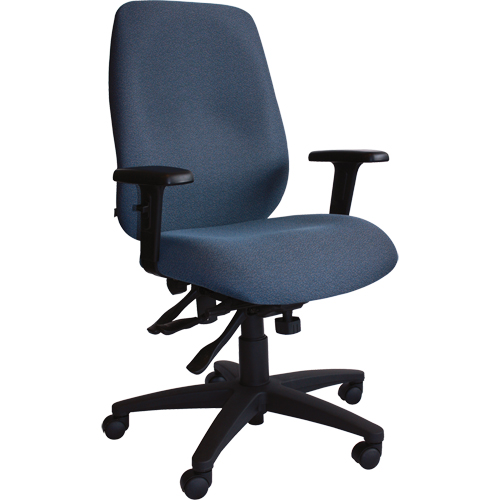 Chaises ergonomiques Cierra , Tissu, Bleu, Capacit&eacute; 250 lb Haskins Industrial Inc.