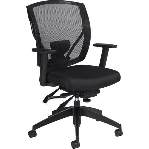 Chaises &agrave; bras Multi-Tilter, Tissu, Noir, Capacit&eacute; 300 lb Haskins Industrial Inc.