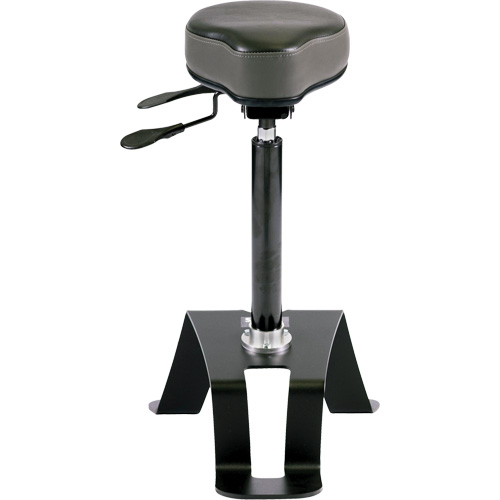 Chaise ergonomique assis-debout TA180, Vinyle Si&egrave;ge, Noir Haskins Industrial Inc.