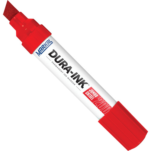 Dura-Ink&reg; Marker #200, Red, Chisel Tip Haskins Industrial Inc.