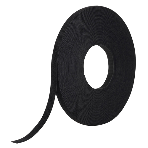 One-Wrap&reg; Fastener Tape, Hook & Loop, 25 yds x 1/2", Self-Grip, Black Haskins Industrial Inc.