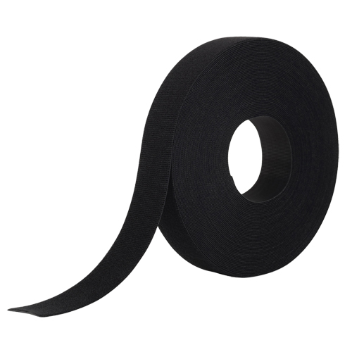 One-Wrap&reg; Fastener Tape, Hook & Loop, 25 yds x 1", Self-Grip, Black Haskins Industrial Inc.