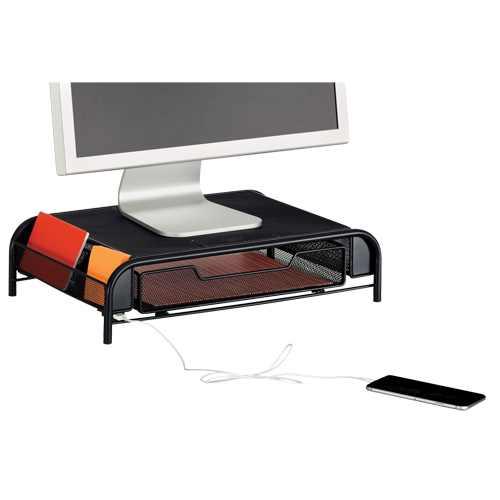 Organisateur de bureau avec alimentation USB Onyx Haskins Industrial Inc.