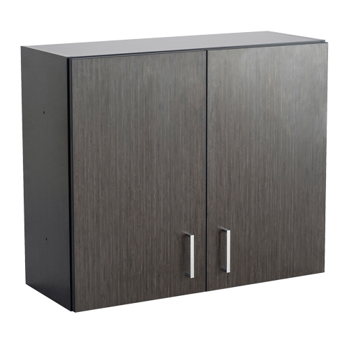 Armoire modulaire murale, 30" h x 36" la x 15" p, 1 tablettes, M&eacute;lamine, Nuit d'Asie/noir Haskins Industrial Inc.