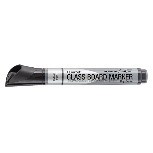 Marqueur effaçable &agrave; sec pour verre de premi&egrave;re qualit&eacute;, Noir, Pointe Ronde Haskins Industrial Inc.