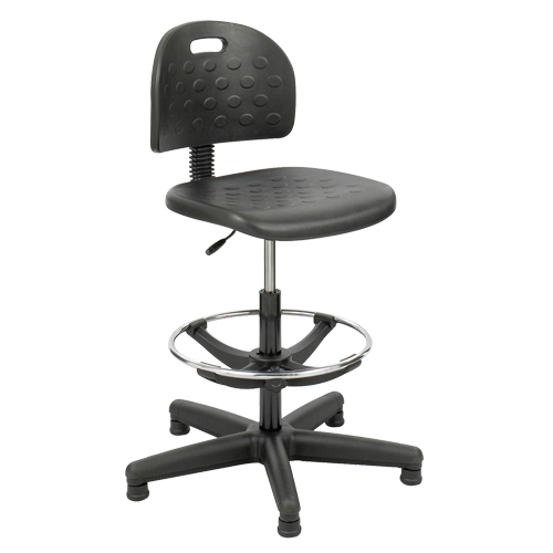 Soft Tough Stool, Stationary, Adjustable Height, 250 lbs. Capacity Haskins Industrial Inc.