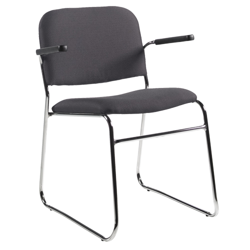 Chaise, Tissu, Hauteur 30", Capacit&eacute; 200 lb, Noir Haskins Industrial Inc.