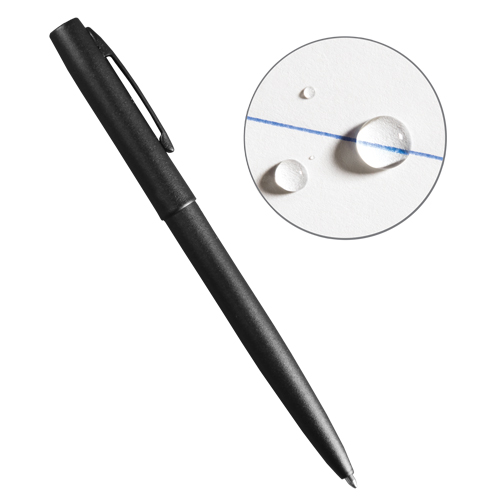All-Weather Metal Pen, Blue, 0.8 mm, Retractable Haskins Industrial Inc.