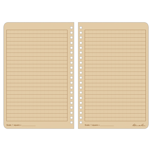 Side-Spiral Notebook, Soft Cover, Tan, 64 Pages, 4-5/8" W x 7" L Haskins Industrial Inc.