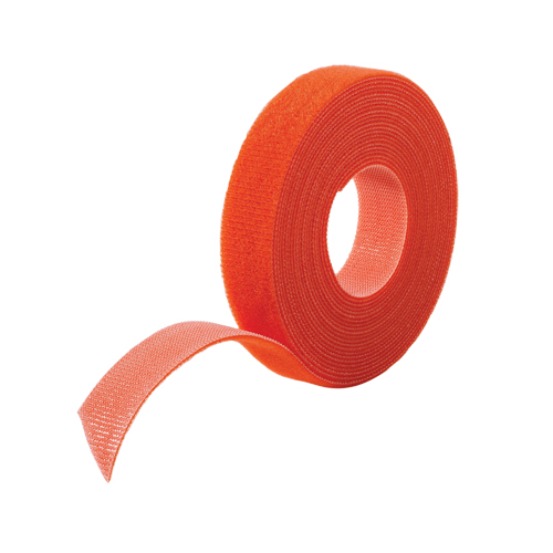 One-Wrap&reg; Cable Management Tape, Hook & Loop, 25 yds x 5/8", Self-Grip, Orange Haskins Industrial Inc.