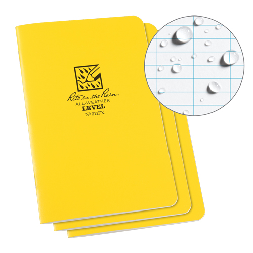 Carnet de notes, Couverture souple, Jaune, 48 Pages, 4-5/8" , 7"  Haskins Industrial Inc.
