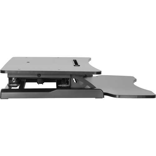 Goya Sit-Stand Workstation, Desktop Unit, 22" H x 31-1/2" W x 24" D, Black Haskins Industrial Inc.