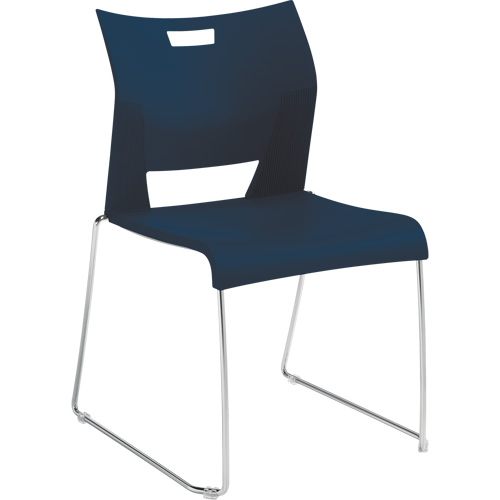 Duet Armless Training Chair, Plastic, 33-1/4" High, 350 lbs. Capacity, Blue Haskins Industrial Inc.