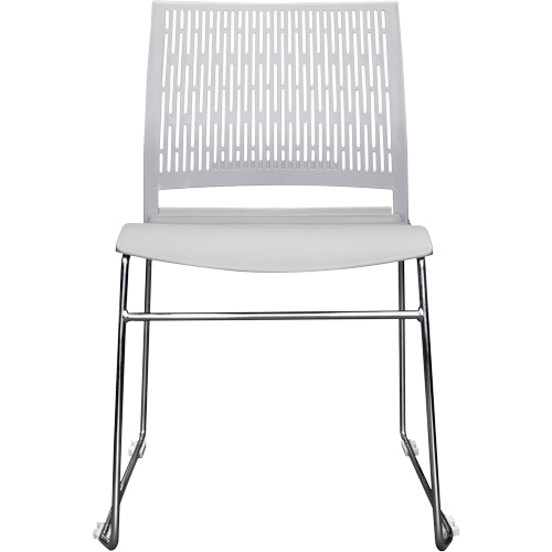 Chaises empilables s&eacute;rie Activ, Polypropyl&egrave;ne, Hauteur 32-3/8", Capacit&eacute; 275 lb, Gris Haskins Industrial Inc.