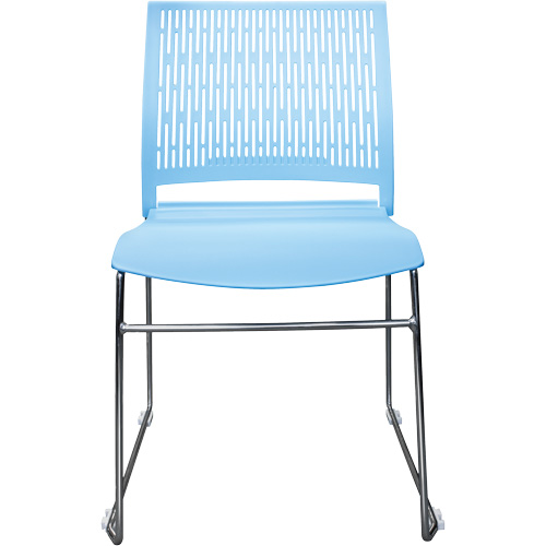 Chaises empilables s&eacute;rie Activ, Polypropyl&egrave;ne, Hauteur 32-3/8", Capacit&eacute; 275 lb, Bleu Haskins Industrial Inc.
