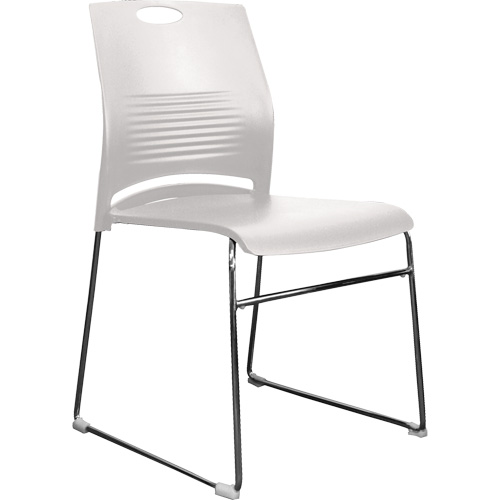 Activ Series Stacking Chairs, Plastic, 23" High, 275 lbs. Capacity, White Haskins Industrial Inc.