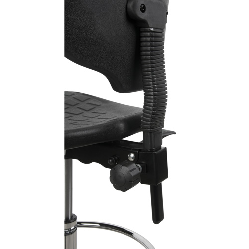 Tabouret robuste et ergonomique, Stationnaire, Ajustable, 39” - 48”, Polyur&eacute;thane Si&egrave;ge, Noir Haskins Industrial Inc.