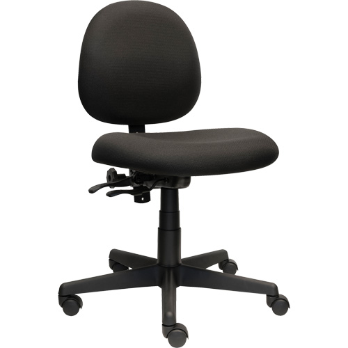 Chaise de travail &agrave; dossier bas Aspen, Tissu, Noir, Capacit&eacute; 275 lb Haskins Industrial Inc.