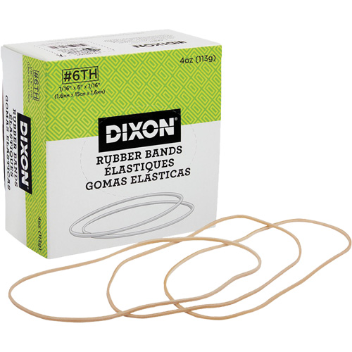 Rubber Bands, 6" x 1/16" Haskins Industrial Inc.