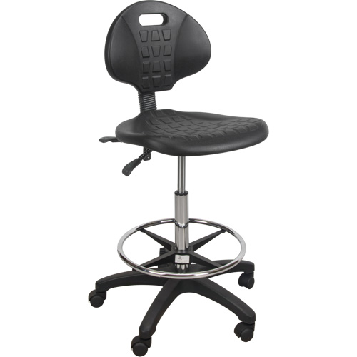 Tabouret robuste et ergonomique, Mobile, Ajustable Hauteur, Capacit&eacute; 250 lb Haskins Industrial Inc.