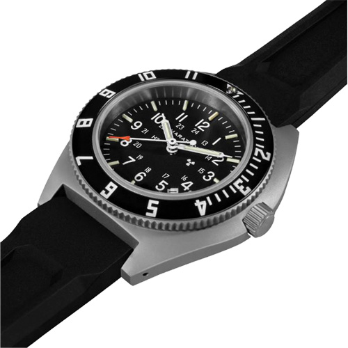 Steel Navigator with Date on Black 3-Piece Rubber Strap Kit, Digital, Battery Operated, 41 mm, Black Haskins Industrial Inc.