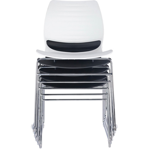 Stacking Chairs, Polypropylene, 32" High, 250 lbs. Capacity, Black Haskins Industrial Inc.