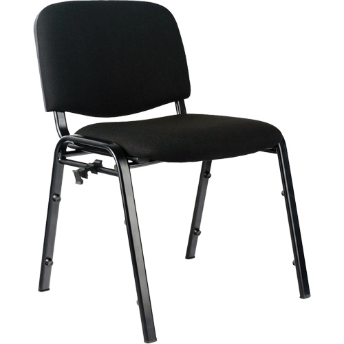 Chaises empilables, Tissu, Hauteur 32", Capacit&eacute; 250 lb, Noir Haskins Industrial Inc.