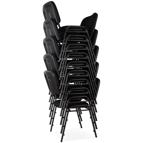 Chaises empilables, Tissu, Hauteur 32", Capacit&eacute; 250 lb, Noir Haskins Industrial Inc.