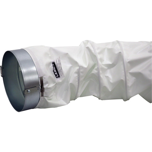 White 12" x 12' Distribution Ducting Kit, Adapter & Clamp Haskins Industrial Inc.