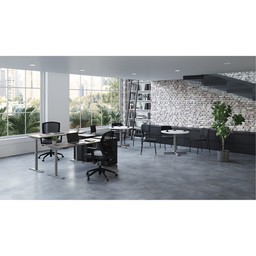 Newland Height-Adjustable Rectangular Table Haskins Industrial Inc.