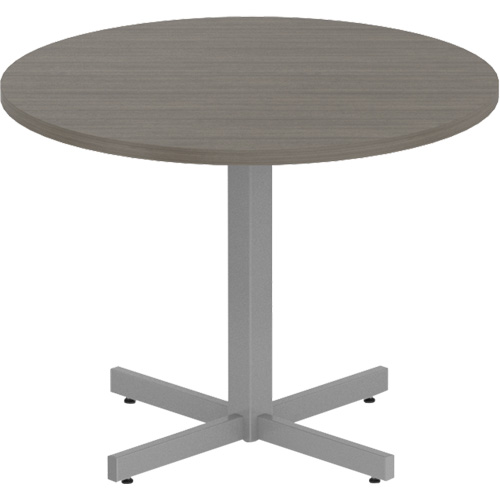 Table ronde &agrave; hauteur r&eacute;glable Newland, 36" lo x 36" la x 29" h, Dessus de 1", Stratifi&eacute;, Brun Haskins Industrial Inc.