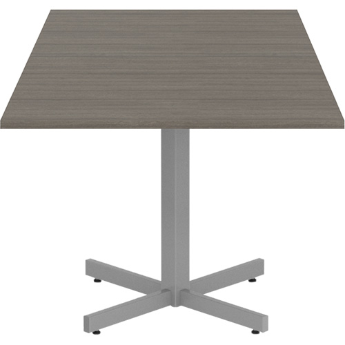Newland Height-Adjustable Square Table, 36" L x 36" W x 29" H, 1" Top, Laminate, Brown Haskins Industrial Inc.
